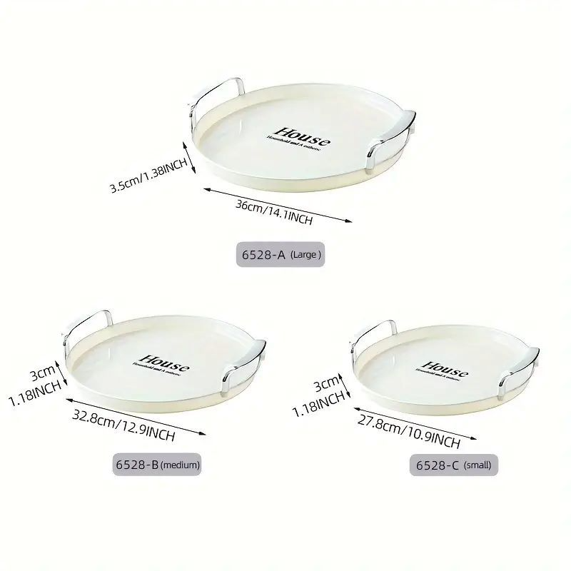 3-Piece Modern Multipurpose Tray Set