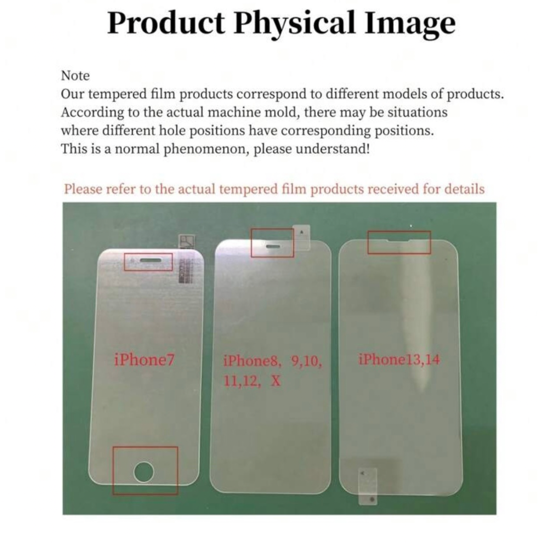 5 Premium Tempered Glass Screen Protector Compatible with iPhone XR, 11, 12, 12 PRO, 13, 13 PRO & 14