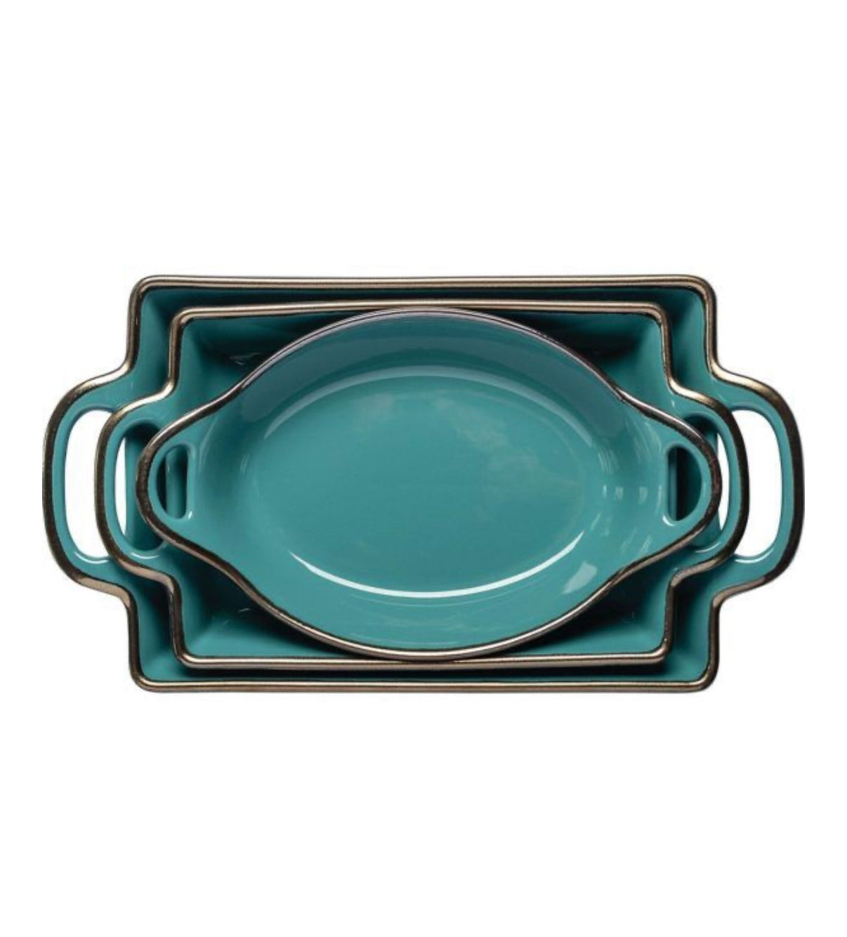 3-Piece Large Fluted Bakeware Set