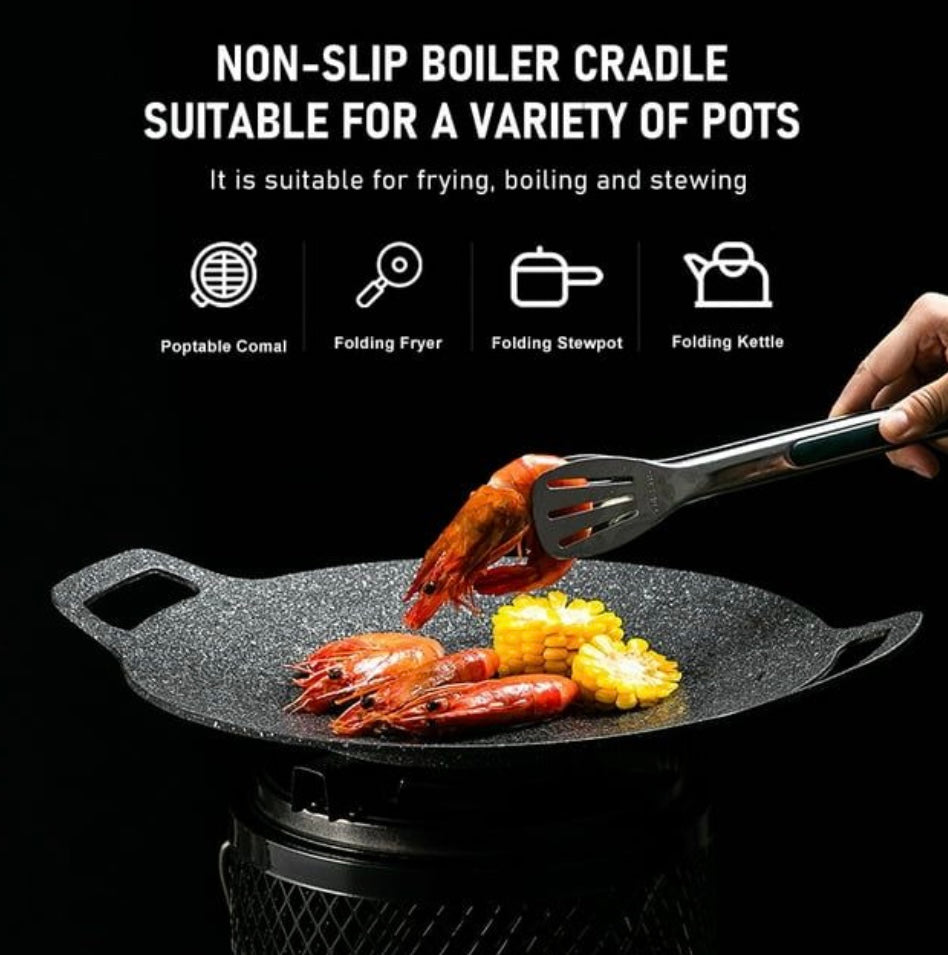 2-in-1 Safety Paraffin Heater & Cooker