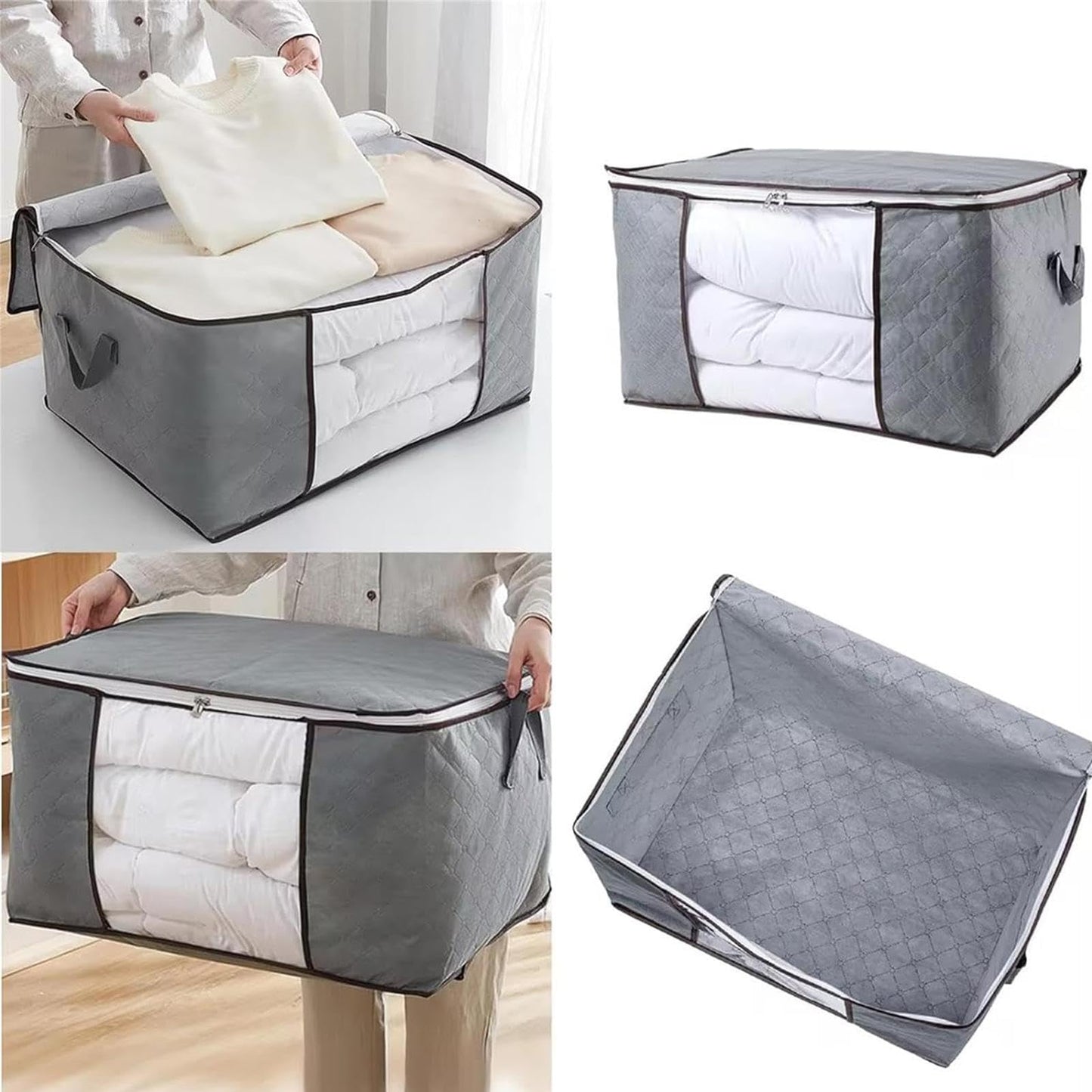 Foldable Clothes & Blanket Storage Bag