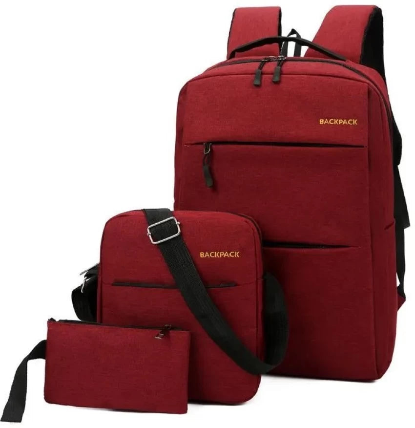 3-Piece Laptop Backpack