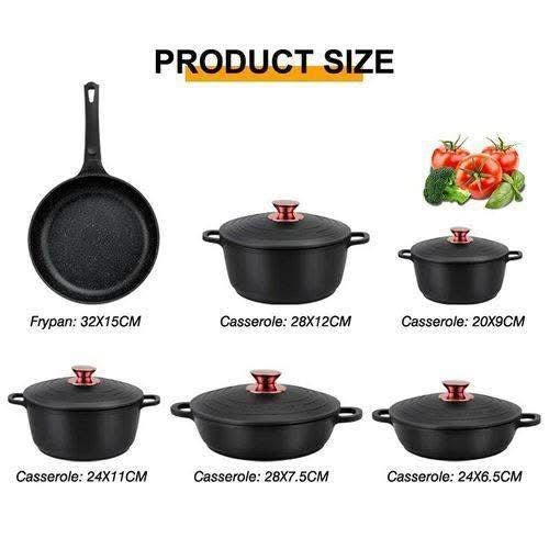 11-Piece Granite None Stick Pots
