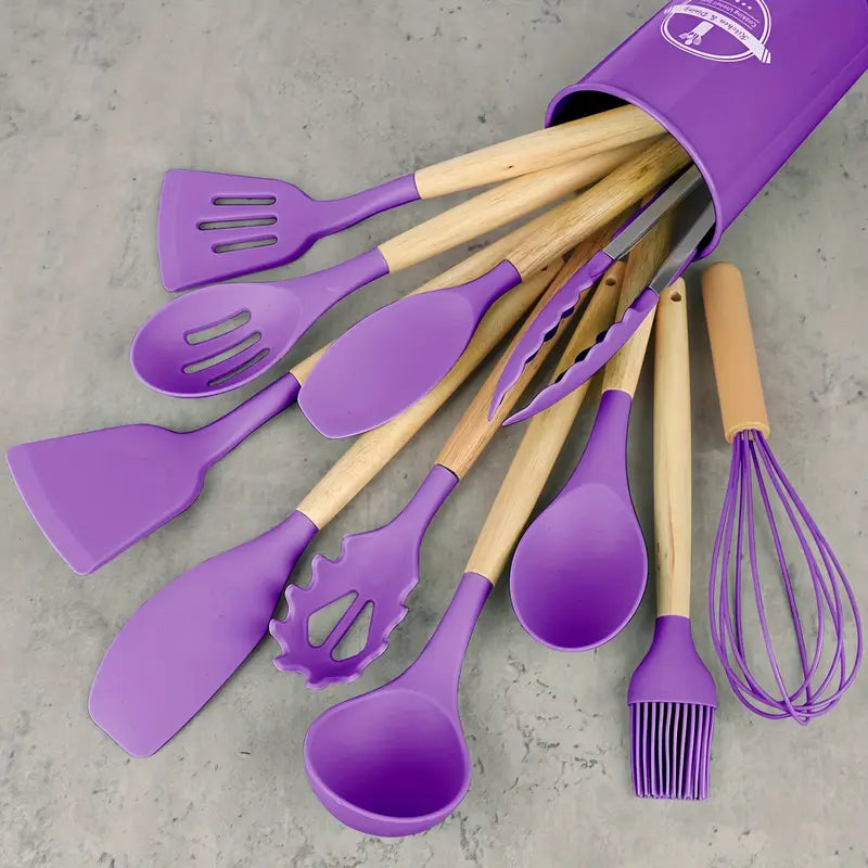 12-Piece Silicone Cooking Utensils