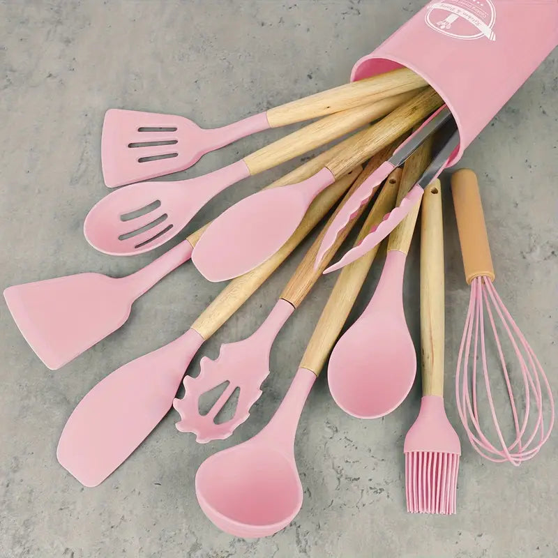 12-Piece Silicone Cooking Utensils