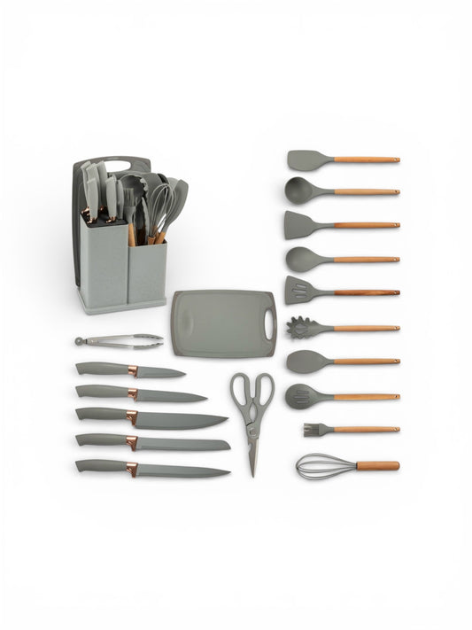 19-Piece Silicone Kitchen Utensil Set