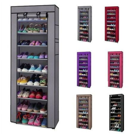 9 Tier Portable Fabric Shoe Rack