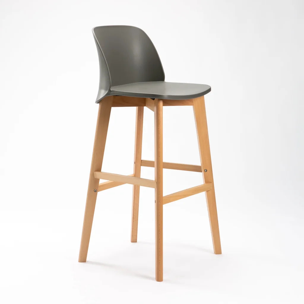 Luxury Wooden Leg Barstool
