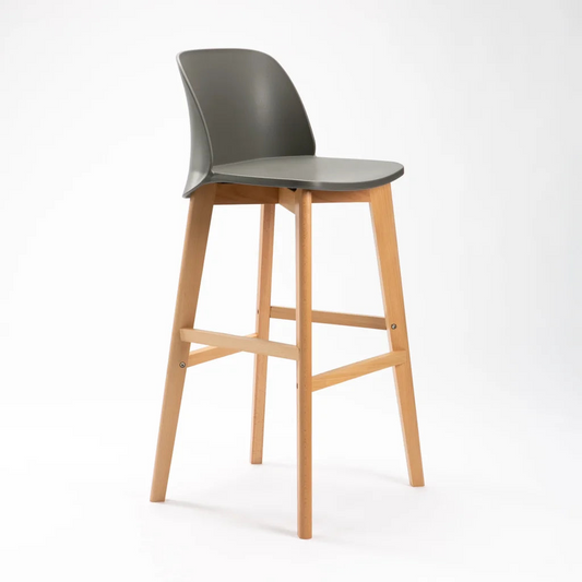 Luxury Wooden Leg Barstool