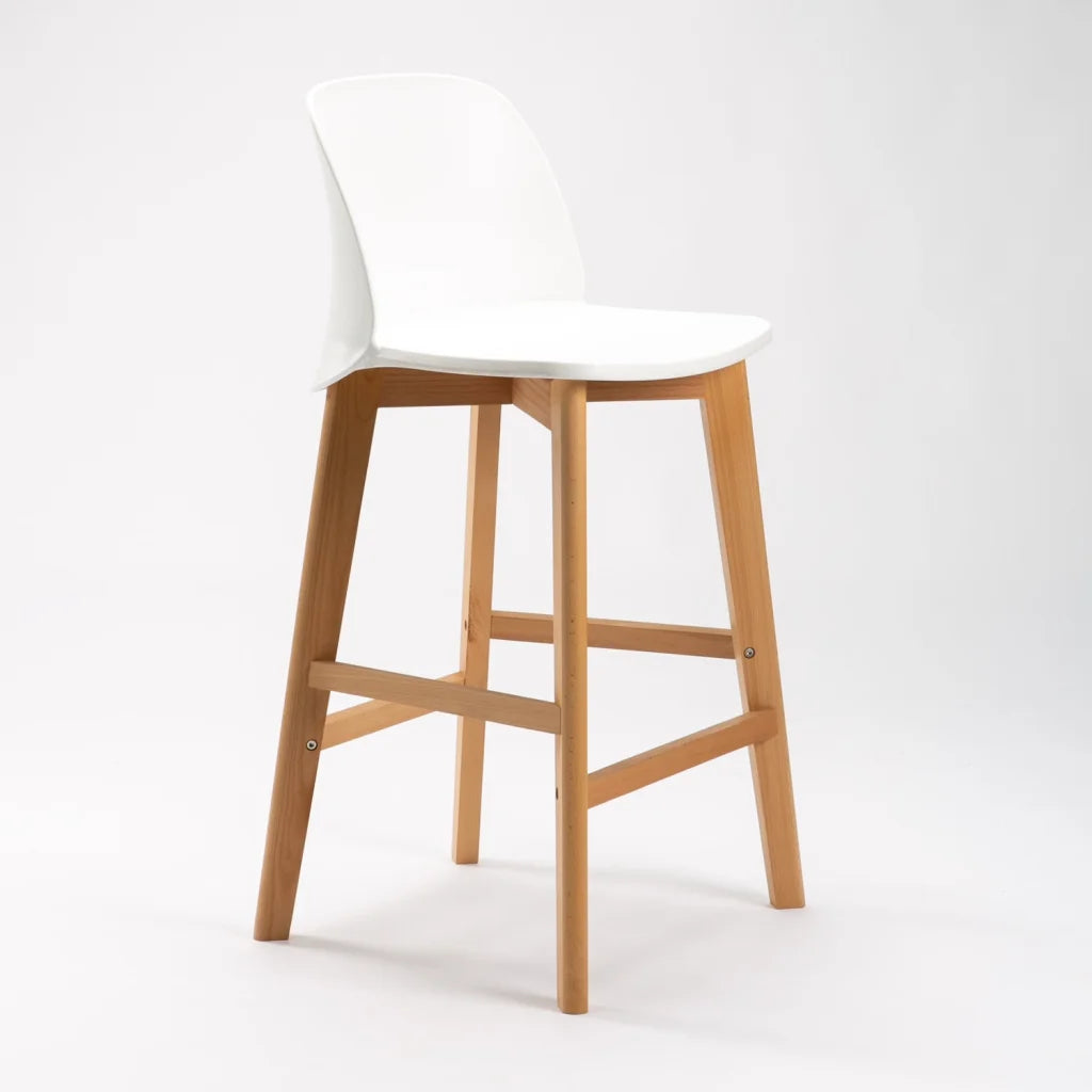 Luxury Wooden Leg Barstool