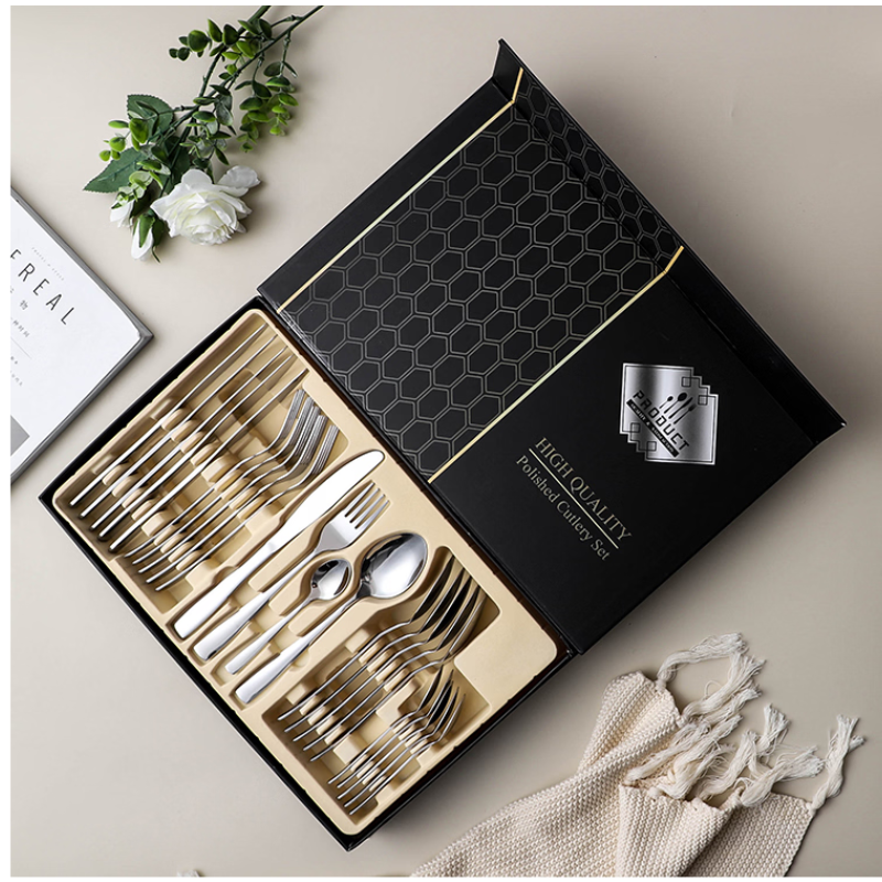 24-Piece Stainless Steel Cutlery Set