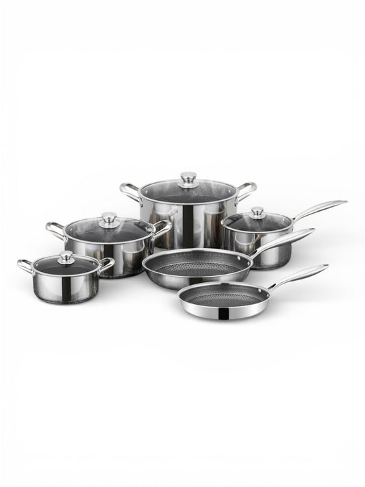10 Piece Stainless Steel Cookware Set