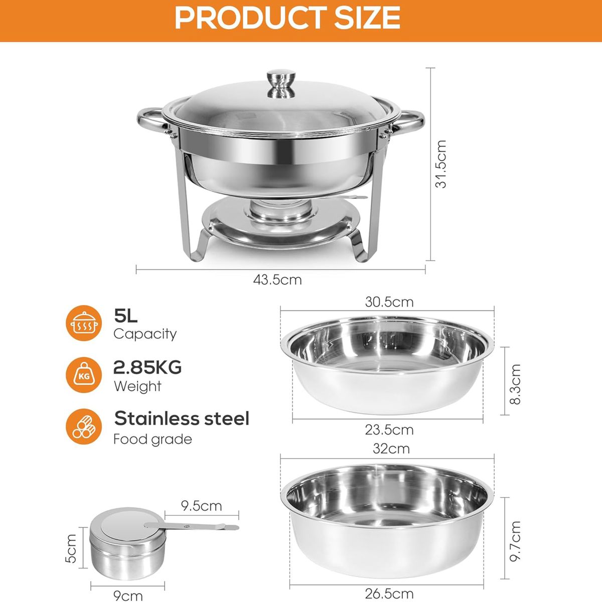 Silver Chafing Dish Buffet