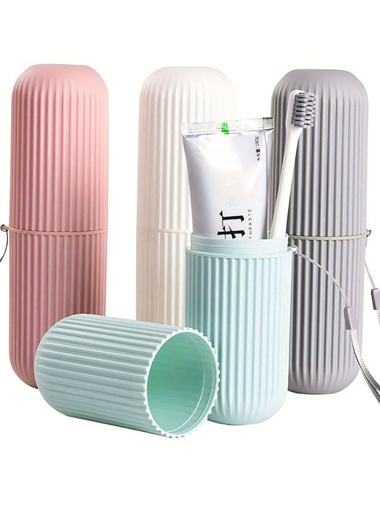 1-Piece Portable Toothbrush & Toothpaste Holder